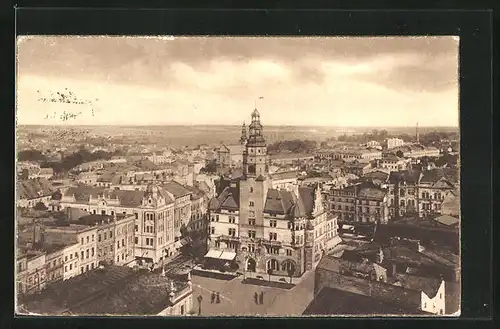 AK Troppau /Opava, Blick auf das Schmetterhaus aus der Vogelschau