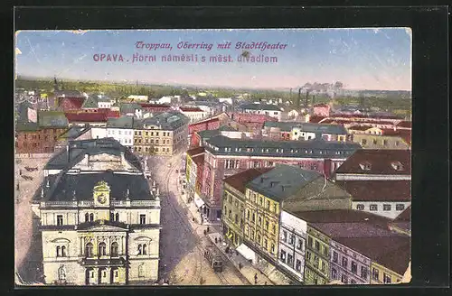 AK Opava, Horni namesti s mest. divadlem