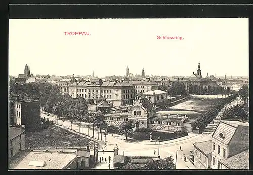 AK Troppau, Eislaufplatz am Schlossring