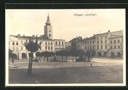 AK Pribor, Namesti, Kostel