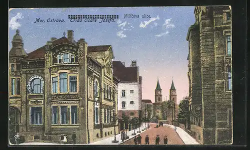 AK Mor. Ostrava, Trida cisare Josefa, Milicova ulice