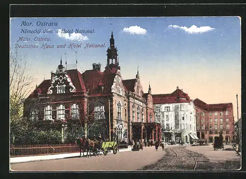 AK Mor. Ostrava, Nemecky dum a Hotel National