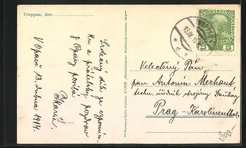 AK Troppau, Rochowansky-Platz