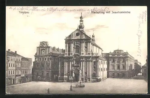 AK Troppau, Niederring mit Jesuitenkirche
