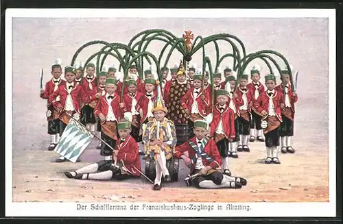 AK Altötting, Der Schäfflertanz der Franziskushaus-Zöglinge