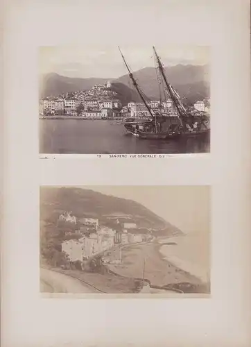 Fotoalbum mit 58 Fotografien, Ansicht Italien, Genova, San Remo, Ospedaletti, Menton, Reise von Ligurien zur Côte d`Azur