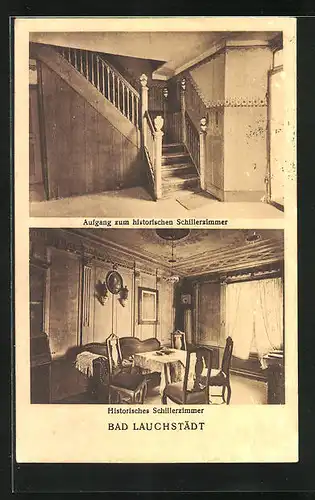 AK Bad Lauchstädt, Historisches Schillerzimmer
