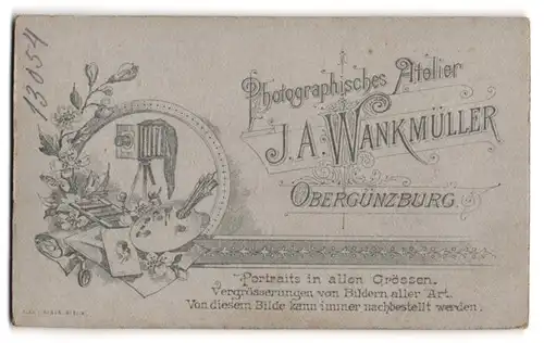 Fotografie J. A. Wankmüller, Obergünzburg, Plattenkamera mit Farbpalette