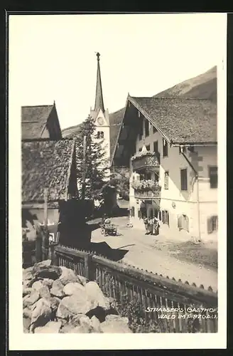 AK Wald im Pinzgau, Strassenpartie mit Strassers