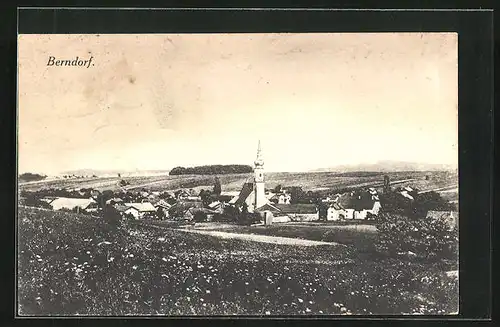 AK Berndorf, Ortsansicht mit Blick ins Land