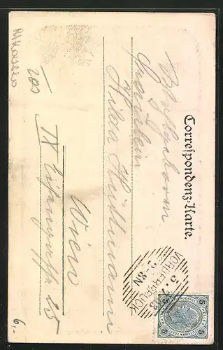 AK Gutenstein, Teilansicht mit Kirche