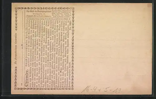 Foto-AK NPG Nr. 165: Chiemsee, Schloss Herrenchiemsee, Salles des Gardes du Roi