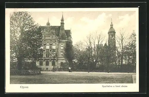 AK Opava, Sporitelna a farni chram