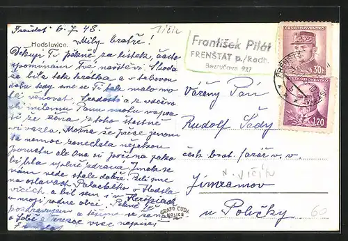 AK Hodslavice, Überblick von einer Anhöhe aus