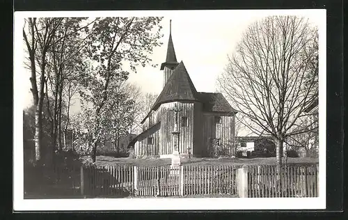 AK Hodslavice, Kostel, Hölzerne Kirche