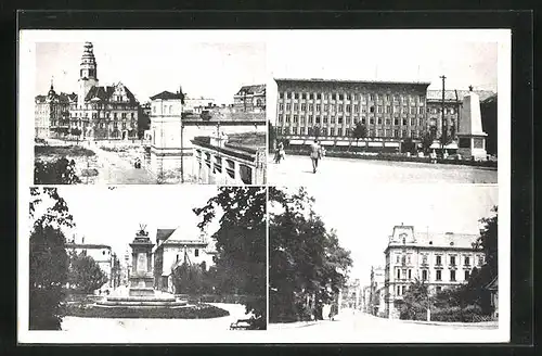 AK Troppau /Opava, Städtisches Museum, Monument