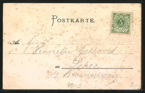 Lithographie Mann an der Reling, Toilettenhumor