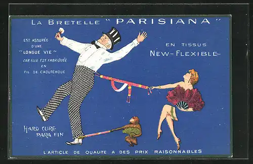 AK La Bretelle Parisiana, Reklame