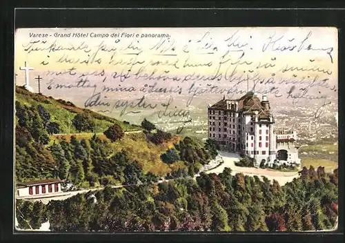 AK Varese, Grand Hotel Campo dei Fiori e panorama