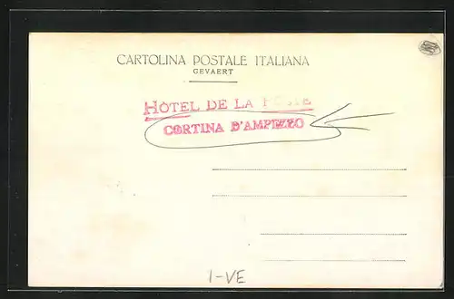 AK Cortina D`Ampezzo, Hotel Cristallo, Monte Faloria, Sorapis