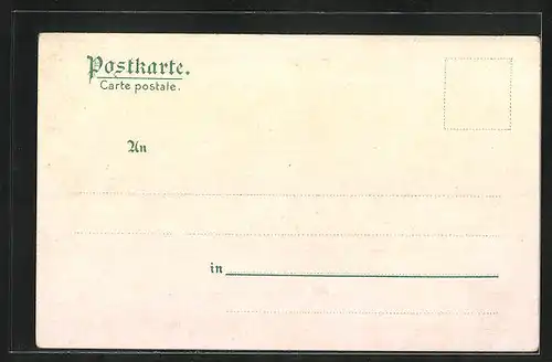 Lithographie Koblenz-Ehrenbreitstein, Teilansicht mit Booten