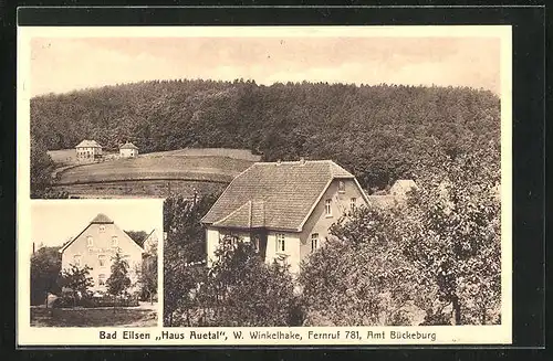 AK Bad Eilsen, Hotel Haus Autetal, Ortspartie