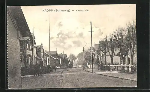 AK Kropp, Blick auf die Kirchstrasse
