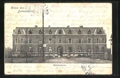 AK Delmenhorst, Frontalsicht auf das Mädchenheim