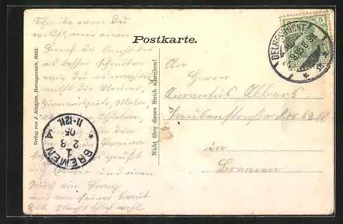 AK Delmenhorst, Frontalsicht auf das Mädchenheim