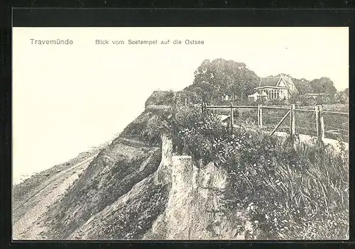 AK Travemünde, Blick vom Seetempel auf die Ostsee