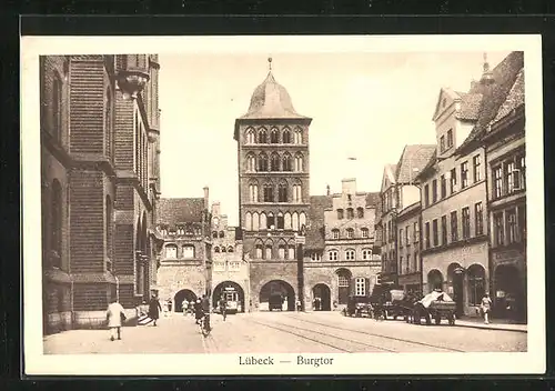 AK Lübeck, Sicht auf Burgtor