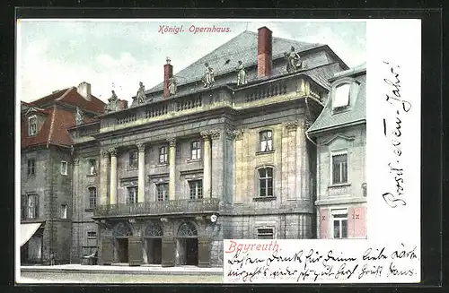 AK Bayreuth, Königliches Opernhaus