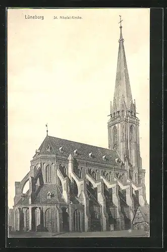 AK Lüneburg, Gesamtansicht der St. Nikolai-Kirche