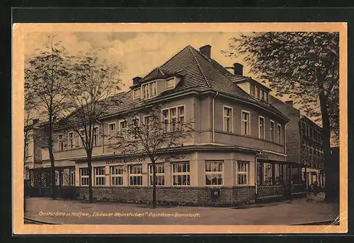 AK Potsdam-Bornstedt, Gasthaus u. Cafe Elsässer Weinstuben