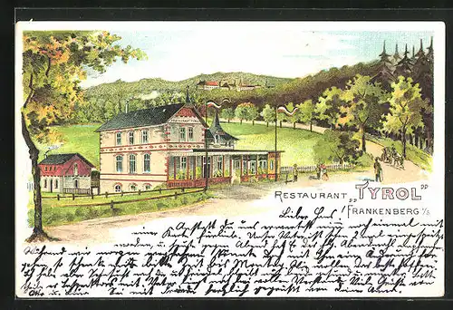 Lithographie Frankenberg, Restaurant Tyrol