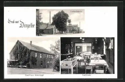 AK Dingelbe, Gasthaus Hilmstedt, Zuckerfabrik