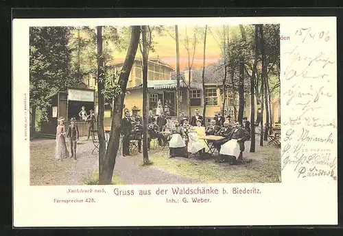 AK Biederitz, Gasthaus Waldschänke