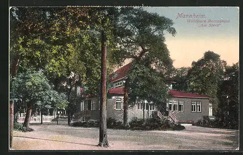 AK Mannheim, Waldpark-Restaurant Am Stern