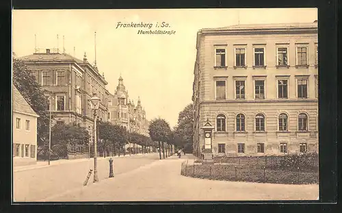 AK Frankenberg i. Sa., Blick in die Humboldtstrasse