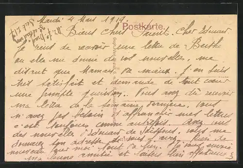 AK Kusel, Gartenstrasse mit Sparkasse