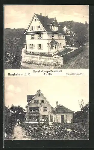 AK Bensheim a. d. B., Haushaltungs-Pensionat Eichler, Schillerstrasse