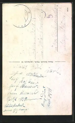 AK Rimbach i. Ndb., Strassenpartie mit Haus, Ortsansicht