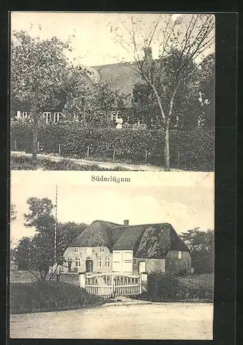 AK Süderlügum, Blick auf ein Gutshaus