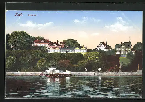 AK Kiel, Bellevue vom Wasser aus