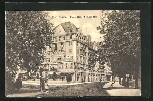 AK Bad Elster, Palast-Hotel Wettiner Hof