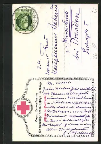 Künstler-AK Anton Hoffmann - München: Soldat in Uniform auf Pferd