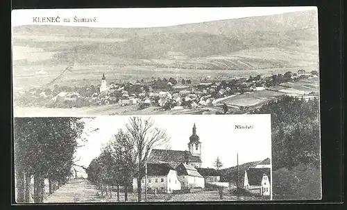 AK Klenec na Sumave, Námesti, Celkový pohled