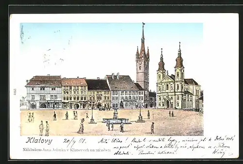 Lithographie Klatovy, Nákladem Jana Jelinka na námesti