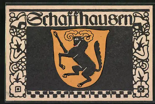 AK Schweiz, Wappen von Schaffhausen