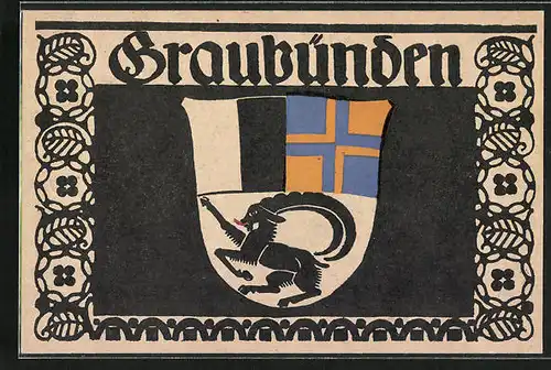 AK Schweiz, Wappen von Graubünden